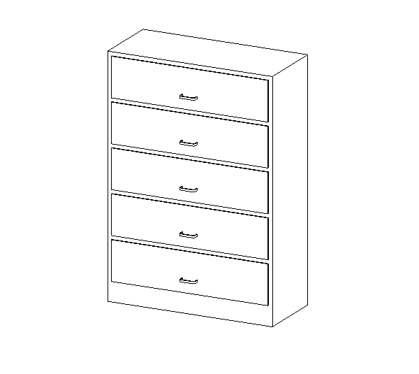 File Cabinet - 5 Drawers