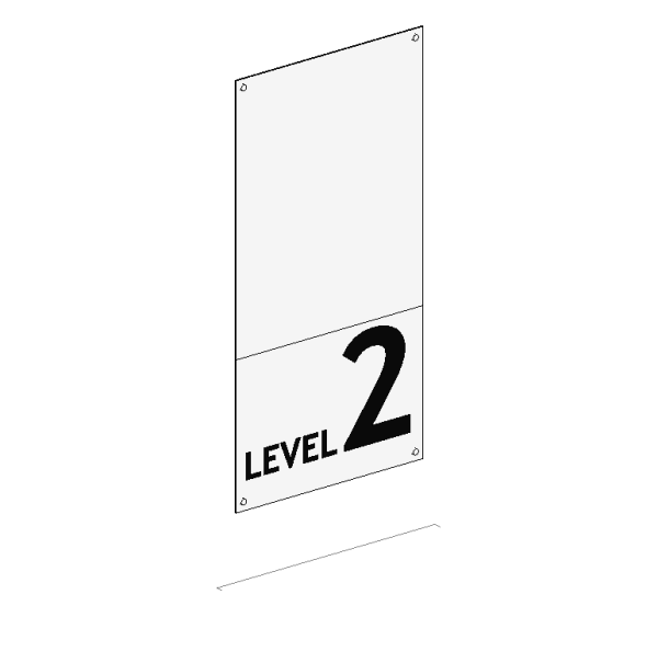 Building Level Number Sign